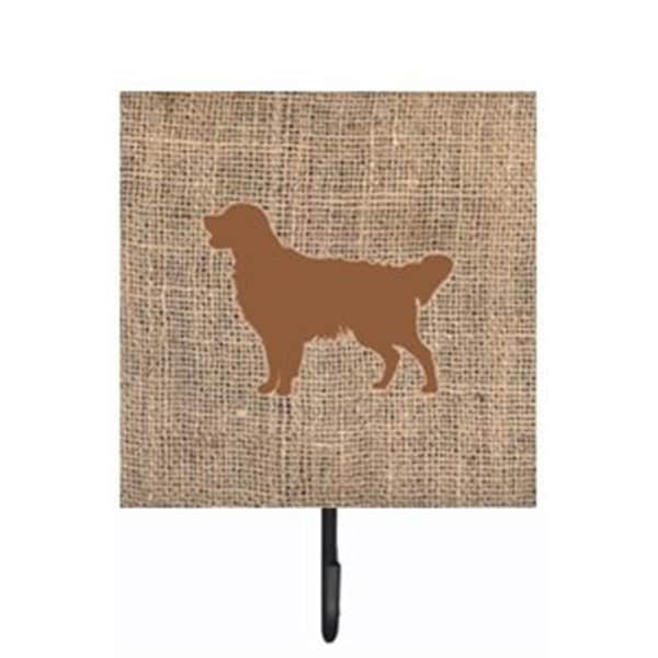 Micasa Golden Retriever Burlap and Brown Leash Or Key Holder MI712842 - main